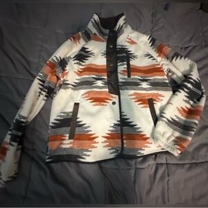 Women's soft Aztec Button Jacket
